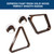 Triangle and Diamond Pool Ball Racks (Espresso)