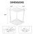Acrylic 8 Pool Cue Corner Style Rack