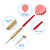 12 Pcs of 18 Grams Professional Metal Darts for Dartboard with Extra Flights, Dart Sharpener & Storage Bag