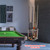 Wooden 8 Pool Cue Corner Style Rack-Brushed Grey