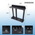 Wooden 10 Pool Cue Floor Stand Rack-Black