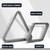 Heavy Duty Solid Wood Triangle and Diamond Pool Ball Racks (Grey)