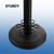 Metal 6 Pool Cue Floor Stand Rack-Black