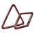 Heavy Duty Solid Wood Triangle and Diamond Pool Ball Racks (Mahoangy)