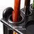 Wooden 10 Pool Cue Corner Style Rack-Black