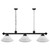 56-Inch Billiard Pool Table Lights (White Glass)