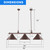 56-Inch Billiard Pool Table Lights (Oil Rubbed Bronze)