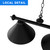 56-Inch Billiard Pool Table Lights (Black)