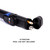 Deluxe Pool Cue Stick Carrying Case-Black/Blue