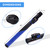 Deluxe Pool Cue Stick Carrying Case-Black/Blue