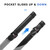 Deluxe Pool Cue Stick Carrying Case-Black/Grey