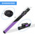 Deluxe Pool Cue Stick Carrying Case-Black/Purple