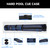 2x2 Deluxe Oval Pool Cue Stick Carrying Case-Blue
