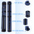 2x2 Deluxe Oval Pool Cue Stick Carrying Case-Blue