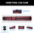 2x2 Deluxe Oval Pool Cue Stick Carrying Case-Burgundy