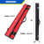 1/2 Pool Cue Stick Carrying Case-Red
