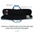 3x4 Soft Pool Cue Stick Carrying Case-Blue