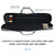 3x4 Soft Pool Cue Stick Carrying Case-Grey
