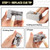 8-in-1 Pool Cue Tip Tool Combo-Silver