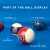 2-1/4" Dark Marbelite Swirl Style Pool Balls Set with Black Pool Ball Racks Set-Oak