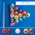 2-1/4" Pearl Style Pool Balls Set with Pool Ball Racks Set-Mahogany
