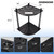 Wooden 8 Pool Cue Corner Style Rack-Black