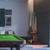 Wooden 8 Pool Cue Corner Style Rack-Mahogany