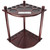 Wooden 8 Pool Cue Corner Style Rack-Mahogany