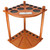 Wooden 8 Pool Cue Corner Style Rack-Oak