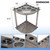 Wooden 8 Pool Cue Corner Style Rack-Silver Mist