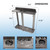 Wooden 10 Pool Cue Floor Stand Rack-Silver Mist