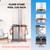 Wooden 10 Pool Cue Floor Stand Rack-Silver Mist