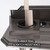Wooden 10 Pool Cue Floor Stand Rack-Silver Mist