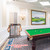 Wooden 10 Pool Cue Floor Stand Rack-Silver Mist