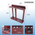 Wooden 10 Pool Cue Floor Stand Rack-Mahogany