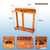 Wooden 10 Pool Cue Floor Stand Rack-Oak