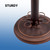 Metal 6 Pool Cue Floor Stand Rack-Oil Rubbed Bronze