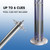 Metal 6 Pool Cue Floor Stand Rack-Brushed Nickel