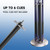 Metal 6 Pool Cue Floor Stand Rack-Matte Black & Brushed Nickel
