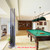 Metal 6 Pool Cue Floor Stand Rack-Matte Black & Brushed Nickel