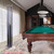 Metal 6 Pool Cue Floor Stand Rack-Matte Black & Brushed Nickel