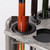 Wooden 10 Pool Cue Corner Style Rack-Brushed Grey