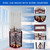 Wooden 10 Pool Cue Corner Style Rack-Mahogany