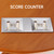Wooden 10 Pool Cue Corner Style Rack-Oak