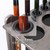 Wooden 10 Pool Cue Corner Style Rack-Silver Mist