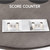Wooden 10 Pool Cue Corner Style Rack-Silver Mist