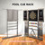 Wood 10 Pool Cue Rack & Dartboard Cabinet Combination-Brushed Grey