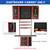 Wood 10 Pool Cue Rack & Dartboard Cabinet Combination-Mahogany