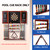 Wood 10 Pool Cue Rack & Dartboard Cabinet Combination-Mahogany