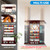 Woodwn 8 Pool Cue Wall Mounted Rack-Mahogany